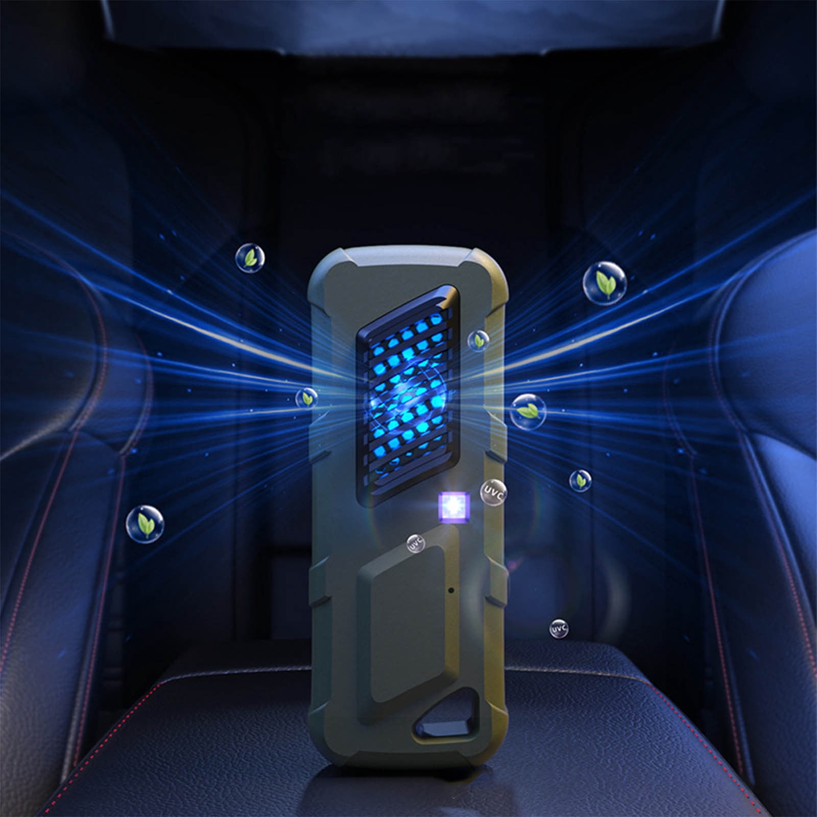 COM1950s Portable Car Deodorizer Smart Charging Purifier Removal ...