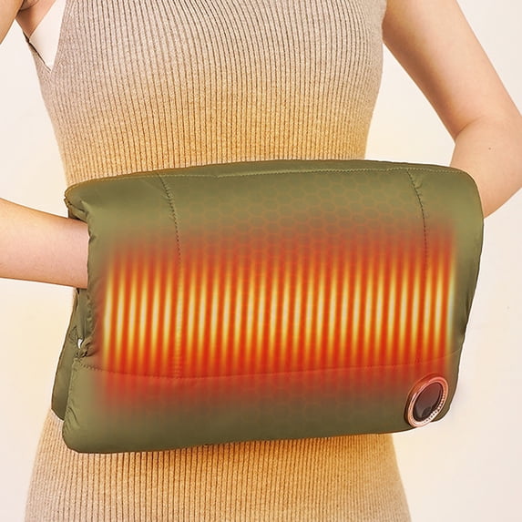 COM1950s Portable Heaters for Indoor Use Electric Heated Hand Warmer Pocket Pouch Design for Winter Outdoor Camping with 3 Heat Setting Portable Usb Handwarmer Heater Portable Heaters for Outdoor Use