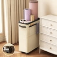 thumbnail image 1 of COM1950s Portable Home Gym Storage Organizer with Wheels,Large Capacity Fitness Equipment Bag for Yoga Mats,Resistance Bands,Workout Gear,Movable Corner Storage Solution, 1 of 9