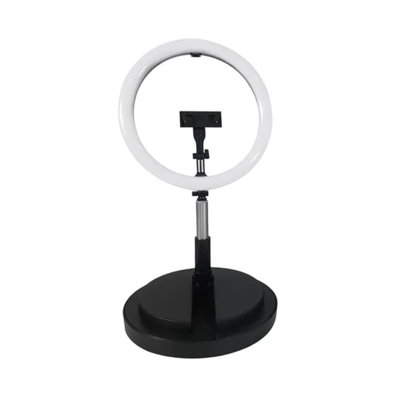 COM1950s Portable Led Ring Light, Selfie Light for Phone, Folding Video Lighting Kit with Tripod Stand, Dimmable Beauty Fill Light for Live Streaming, Youtube, Tiktok, Photography