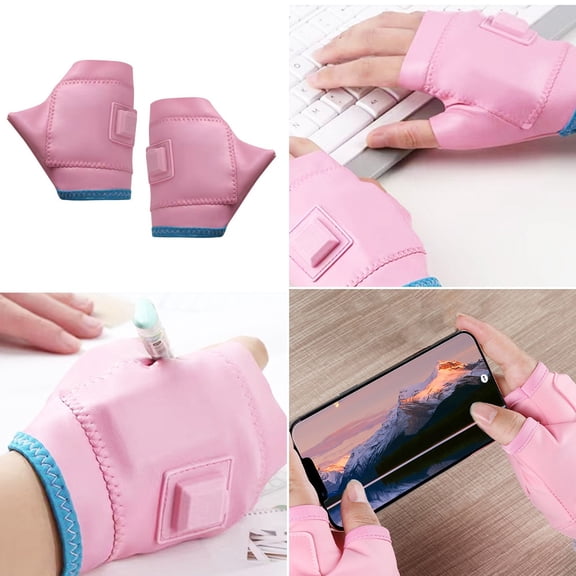COM1950s Rechargeable Heating Gloves with Temperature Control,Electric Hand Warmers for Cold Weather,Three Heat Settings Fast Warm Up Gloves for Indoor Office and Outdoor Use