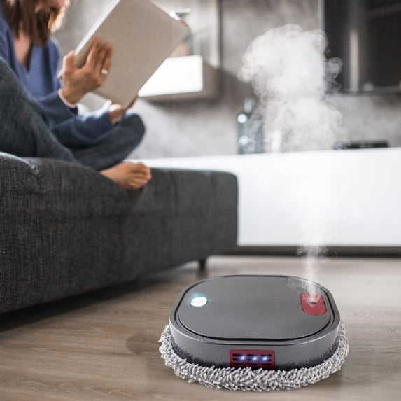 COM1950s Robot Vacuum Cleaner with Smart Mop,Ultra Thin 2.4 Inch Height,Long Battery Life,Automatic Sweeping for Hard Floors and Pet Hair