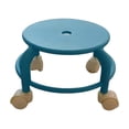 thumbnail image 1 of COM1950s Rolling Stool with Wheels, Low Swivel Caster Stool for Home, Compact Mobile Seat for Living Room Entryway Shoe Changing, 1 of 7