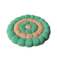 thumbnail image 1 of COM1950s Round Floor Cushion, Donut Style Cotton Mat for Extra Seating, Soft Floor Pillow for Meditation, Reading, or Living Room, 16.5 Inch, 1 of 7