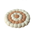thumbnail image 1 of COM1950s Round Floor Cushion, Donut Style Cotton Mat for Extra Seating, Soft Floor Pillow for Meditation, Reading, or Living Room, 16.5 Inch, 1 of 7