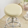 thumbnail image 1 of COM1950s Round Stool Cover,36Cm Diameter Stretchable Furniture Protector for Bar Swivel Chairs,Elastic Anti-Slip Seat Cover with Skirt,Machine Washable Durable Chair Slipcover, 1 of 9