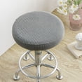 thumbnail image 1 of COM1950s Round Stool Cover,36Cm Diameter Stretchable Furniture Protector for Bar Swivel Chairs,Elastic Anti-Slip Seat Cover with Skirt,Machine Washable Durable Chair Slipcover, 1 of 9