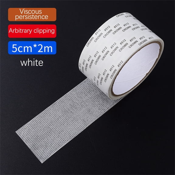 COM1950s Screen Repair Tape, Self-Adhesive Mesh Patch Repair Kit for Window Screens, Screen Doors, Tents, and Pool Screens, Fiberglass Net Mending Tape, 2-Roll Pack