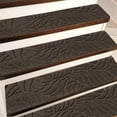 thumbnail image 1 of COM1950s Self-Adhesive Stair Tread,Non-Slip Leaf Design Mat,Cut-To-Fit Washable Step Pad with Plush Texture, 1 of 8