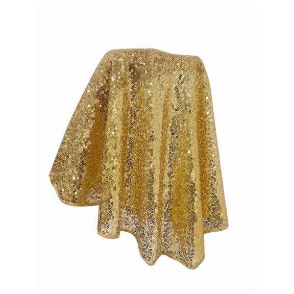 COM1950s Sequin Tablecloth 24" Round Glitter Table Cover Metallic Sequence Table Clothes Sequin Fabric for Birthday Party Baby Shower Wedding,Christmas Decoration