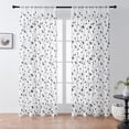 thumbnail image 1 of COM1950s Sheer Leaf Embroidered Curtains for Living Room and Bedroom,Translucent Window Curtains with Floral Design,Large Modern Window Treatment for Home Decor, 1 of 9