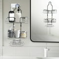 thumbnail image 1 of COM1950s Shower Caddy Organizer,Over the Shower Head with 3 Tier Shelves and Hooks,Hanging Bathroom Storage Rack for Towels and Shampoo,Size 24.8 X 11.6 X 6.3 Inches, 1 of 9
