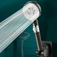 thumbnail image 1 of COM1950s Shower Head Water Heater Rain Head Shower Head Pressurized Shower Head Shower Bar Bath Faucet Water Heater Set Rain Out Water Volume Showerhead Water Filter for Shower Heads, 1 of 6