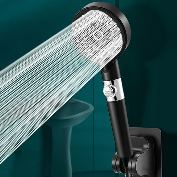 COM1950s Shower Head Water Heater Rain Head Shower Head Pressurized Shower Head Shower Bar Bath Faucet Water Heater Set Rain Out Water Volume Showerhead Water Filter for Shower Heads