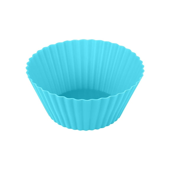COM1950s Silicone Muffin Pan/Cups-Silicone Molds,3 in Jumbo Silicone Baking Cups Reusable Cupcake Liners Nonstick Large Cake Cups Set Stand Alone Cupcake Holder,10 Pack Auto Cup Holder Liner