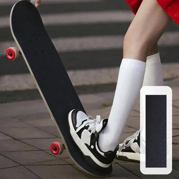 COM1950s Skateboard Griptape Non-Slip Grip Tape,Cut To Size for Easy Custom Fit,Fits Longboards and Scooters,Durable Anti-Skid Surface,Size 32X8.3 Inches