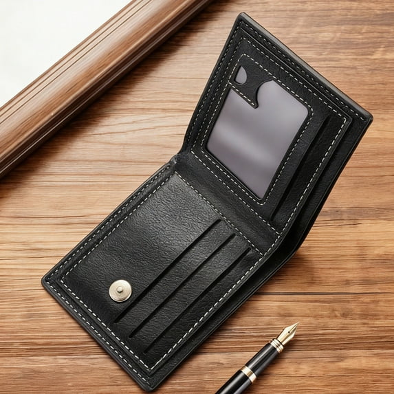 COM1950s Slim Bifold Wallet for Men with Money Clip,Credit Card Compartment and Coin Purse,Minimalist Front Pocket Wallet,Ultra Thin Mens Wallet with Rfid Blocking