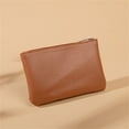 thumbnail image 1 of COM1950s Small Change Purse Coin Purse, PU Leather Lychee Pattern Coin Pouch with Keychain, Portable Zipper Change Purse Credit Card Holder Wallet for Men Women, 1 of 6