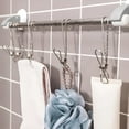 thumbnail image 1 of COM1950s Small Clothes Drying Rack Stainless Steel Clip Hook with Hanging Bathroom Multifunctional Clothes Windproof Clothes Drying Rack for Home Storage Clothes Drying Clip, 1 of 9