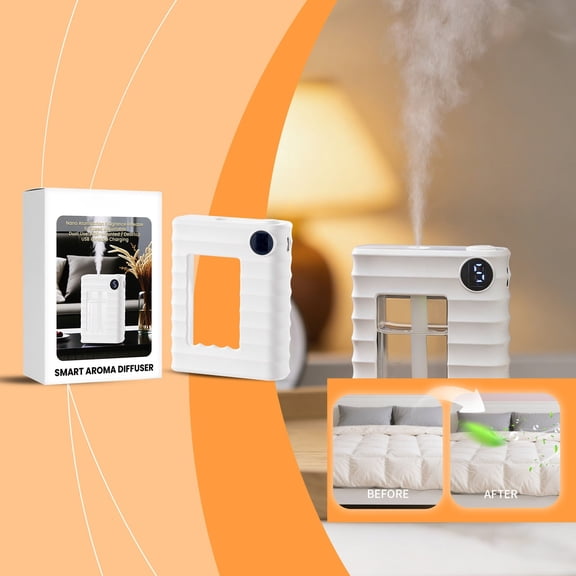 COM1950s Smart Aromatherapy Machines, Home Essential Oil Diffuser and Quiet Humidifier for Bedroom, Silent Operation for Relaxation and Stress Relief