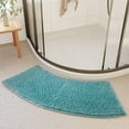 thumbnail image 1 of COM1950s Soft Curved Bath Mat,Non-Slip Water Absorbent Shower Rug,Fan Shaped Safety Mat for Bathroom Doorways, 1 of 7