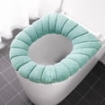 thumbnail image 1 of COM1950s Soft Toilet Seat Cushion,Comfortable and Warm Fabric Cover for Standard Round and Elongated Toilets,Easy To Install with Stretchable Design,Machine Washable and Hygienic Bathroom Accessory, 1 of 2
