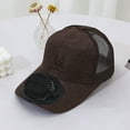 thumbnail image 1 of COM1950s Solar Fan Hat,Adjustable Cooling Sun Hat with Usb Rechargeable and Detachable Fan for Outdoor Activities,Head Size 21.3-23.2 in for Adults, 1 of 9