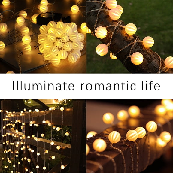 COM1950s Solar String Lights Outdoor Waterproof,9.8Ft Led Fairy Lights for Camping Patio and Home Decor