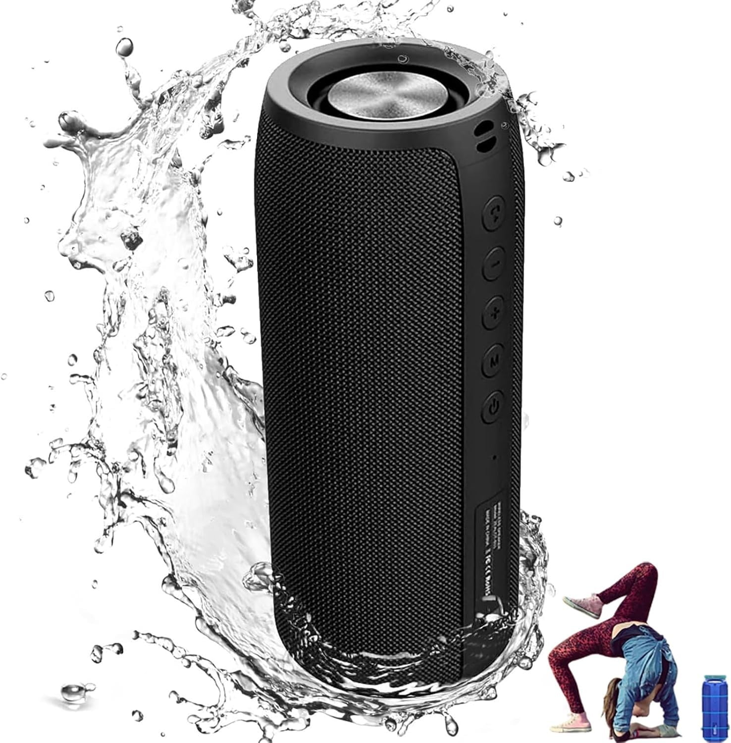 COM1950s Speakers Bluetooth Wireless Loud Aursear Waterproofs Bluetooth Speaker Aursear Portable Bluetooth Speaker Portable Wireless Speaker with Louds Stereo Sound