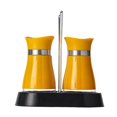 thumbnail image 1 of COM1950s Spice Jars with Stainless Steel Lids, 2 Pack Glass Seasoning Bottles, Refillable Spice Shakers for Kitchen Organization, Includes Holder Stand for Counter or Camping, 1 of 7