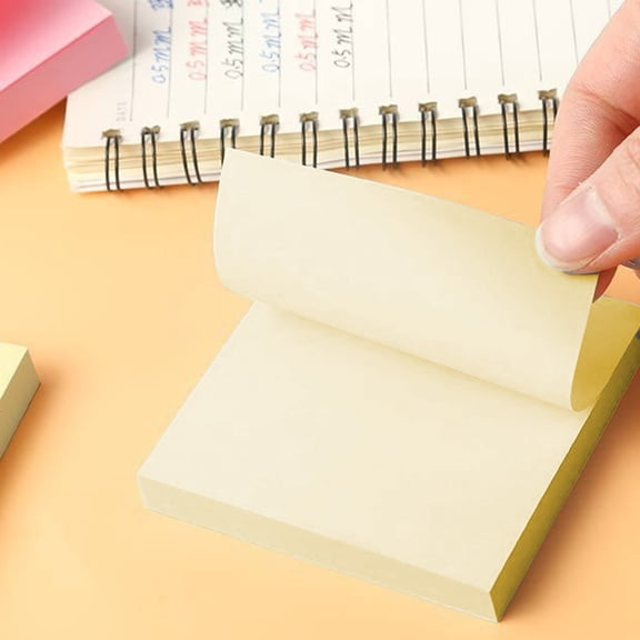 COM1950s Sticky Notes Pads,Colorful Small 3X3 Inch Self-Sticking Notepads,Portable Memo Pad for Students and Office Use,Strong Adhesion and Easy To Remove,100 Sheets Per Pad