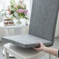 thumbnail image 1 of COM1950s Stretch Dining Chair Covers,One-Piece Design with Built-In Cushion,Elastic Flock Fabric for Home and Event Use,Fits Standard Chairs Durable and Easy To Clean, 1 of 9