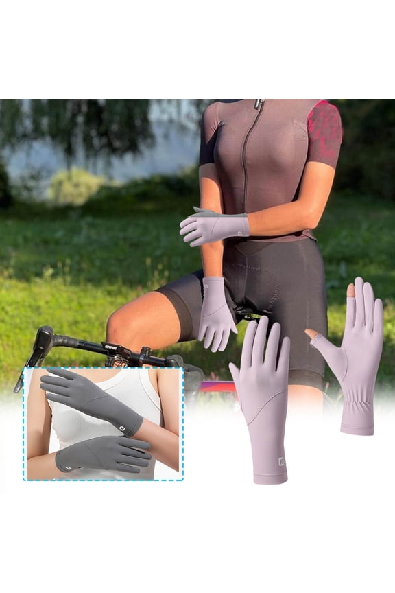 Sunscreen Gloves for Women,Uv Protection Summer Gloves with Touchscreen Fingertips,Breathable Fabric for Driving Cycling and Outdoor Activities,Fits Palms Up To 3.9 In.
