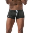 thumbnail image 1 of COM1950s Swim Trunks Men Mens Swim Trunks Lanyard Low Waist Flat Corner Mesh Swim Trunks, 1 of 9