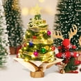 thumbnail image 1 of COM1950s Tabletop Christmas Tree with Lights,17.7 Inch Mini Artificial Xmas Tree Decor,Battery Operated Desktop Holiday Decorations with Ornaments and Star, 1 of 9