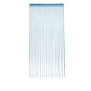 COM1950s Tassel Beaded Curtain for Room Divider, Door Window Drapes with Shimmering Silver Threads for Bedroom Living Room Entryway Home Decor 39.4X78.7 Inches