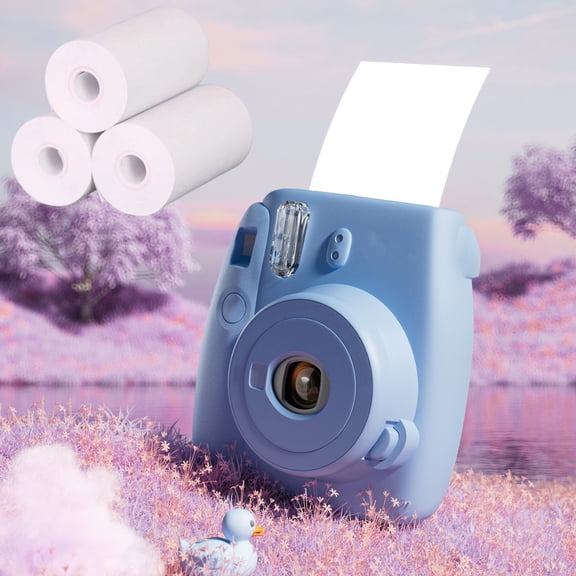 COM1950s Thermal Printing Paper for Instant Print Cameras,Refill Paper Rolls for Portable Photo Printers,Ink-Free Heat Activated Paper for Adults and Creative Projects