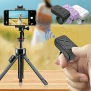 COM1950s Tiktok Scrolling Ring - Remote Control for Tiktok,Bluetooth Page Turner Ring Scroller for Iphone Ipad,Camera Shutter Short Video and Music Remote Controller,Ios and Android Phone Black
