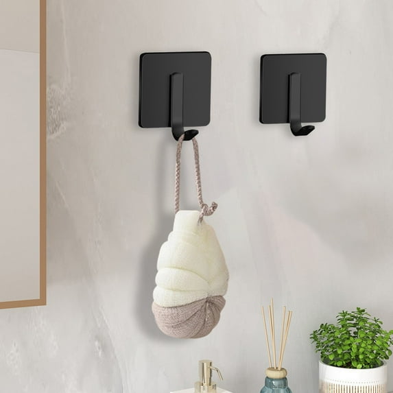 COM1950s Towels for Bathroom,Towel Racks for Bathroom,Stainless Steel Strong Clothes Hook Kitchen Bathroom Towel Rack Wall Hanging Non Perforated Hook,Clothes Racks for Hanging Clothes