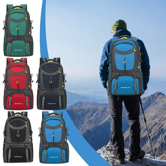 COM1950s Travel Backpack for Women,Travel Bags for Women,2024 New Multi Functional Mountaineering Bag Summer Large Capacity Waterproof Outdoor Hiking Backpack Travel Load Reduction Backpack