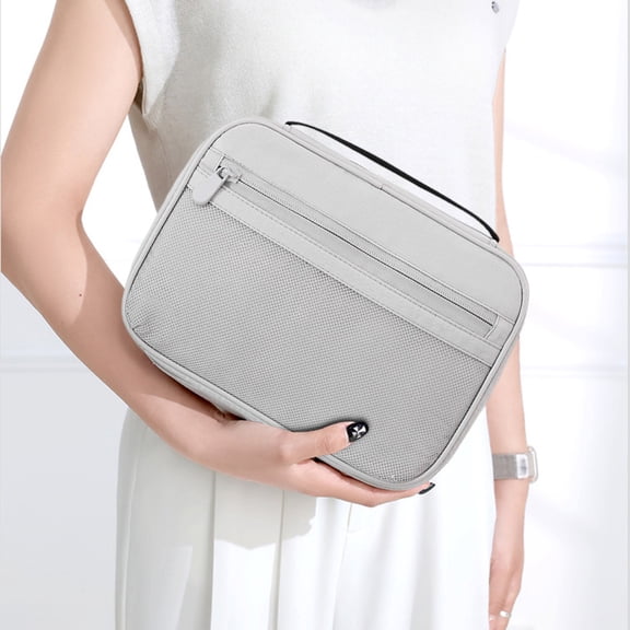 COM1950s Travel Electronics Organizer,Portable Tech Gadget Storage Bag,Multi-Compartment Cable Organizer Pouch for Accessories and Cosmetics
