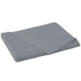 thumbnail image 1 of COM1950s Soft Breathable Flat Sheet, 47" x 90" - Wrinkle Resistant, Easy Care Top Sheet for Dorm, Camping, RV, or Lightweight Summer Blanket, 1 of 8