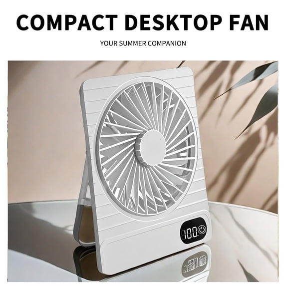 COM1950s USB Desk Fan, Small Portable Quiet Desktop Fan, Personal Table Cooling Fan for Home Office Bedroom Travel