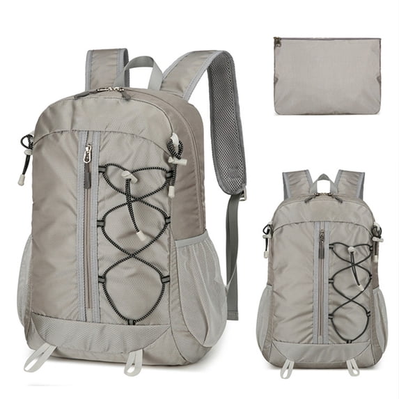 COM1950s Ultralight Foldable Backpack,Water Repellent Hiking Daypack for Outdoor Travel,Large Capacity Drawstring Sport Rucksack Packable for Men Women