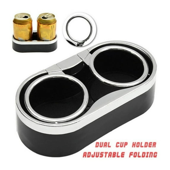 COM1950s Universal Car Cup Holder – Adjustable Spill-Proof Drink & Phone Storage (Abs Construction,Fits Suv/Truck/Sedan)