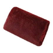 COM1950s Usb Hand Warmer Heated Hand Plug- in Electric Hand Warmer Usb Powered Heater Charging Hand Warmer Women Warm Faux Muffs Football Cute Winter Bed Treasure Heating Man Flannel (Wine)