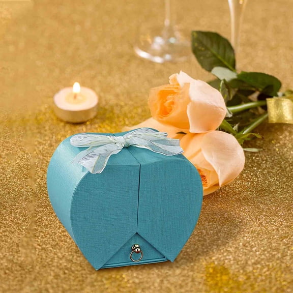 COM1950s Valentines Day Gift Box,Rose Gift Box Necklace Ring Perfume for Valentines Day Christmas Birthday Gift Box Gift Box Valentines Day Small Christmas Gift Box