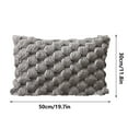 thumbnail image 1 of COM1950s Velvet Throw Pillow Cover, 19.7"x19.7" Weaving Snowflake Pillowcase Office Sofa Lumbar Support Pillow Bedside Support Cushion Cover(Multiple Sizes), 1 of 9