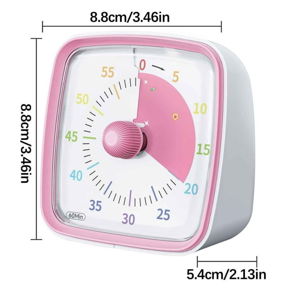 COM1950s Visual Timer,Mini Electronic Timer,Intuitive Design,Multifunctional,Portable,High-Precision,Long Battery Life