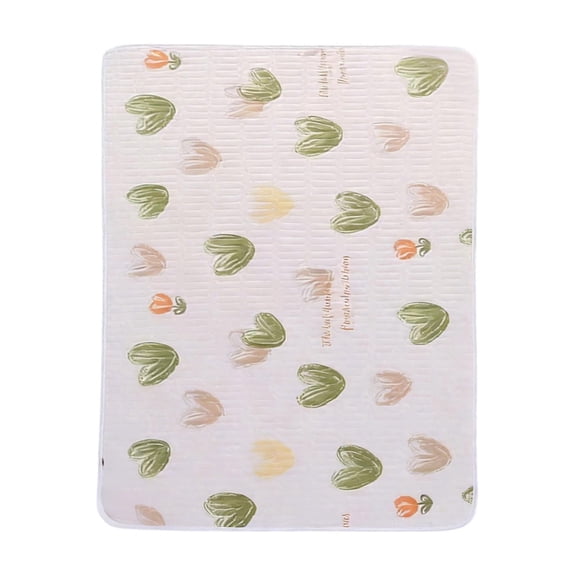 COM1950s Washable Bed Pad, Waterproof Mattress Protector with Skidproof Backing for Adults, Reusable and Leakproof